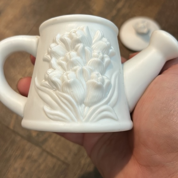 Vintage Ceramic Watering Can Flower Collectable venky fine porcelain dehua china - Picture 6 of 9